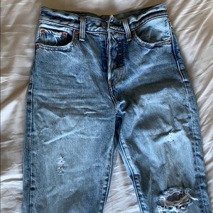Levi jeans with holes size 24